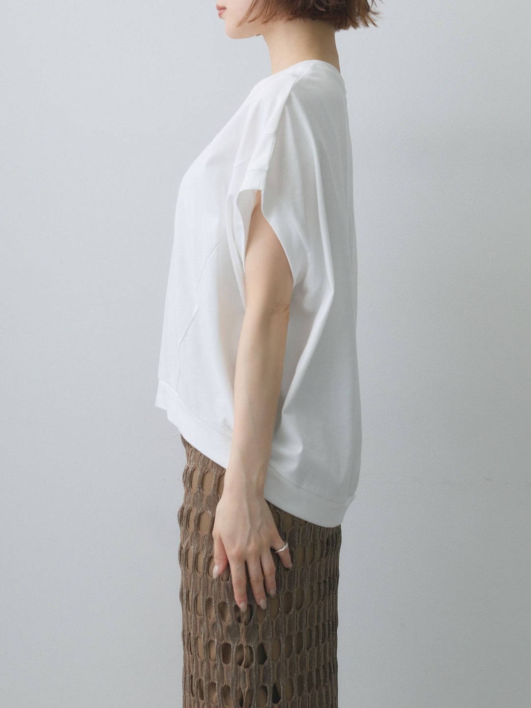 [予約]立体ロゴエンボスTEE /white