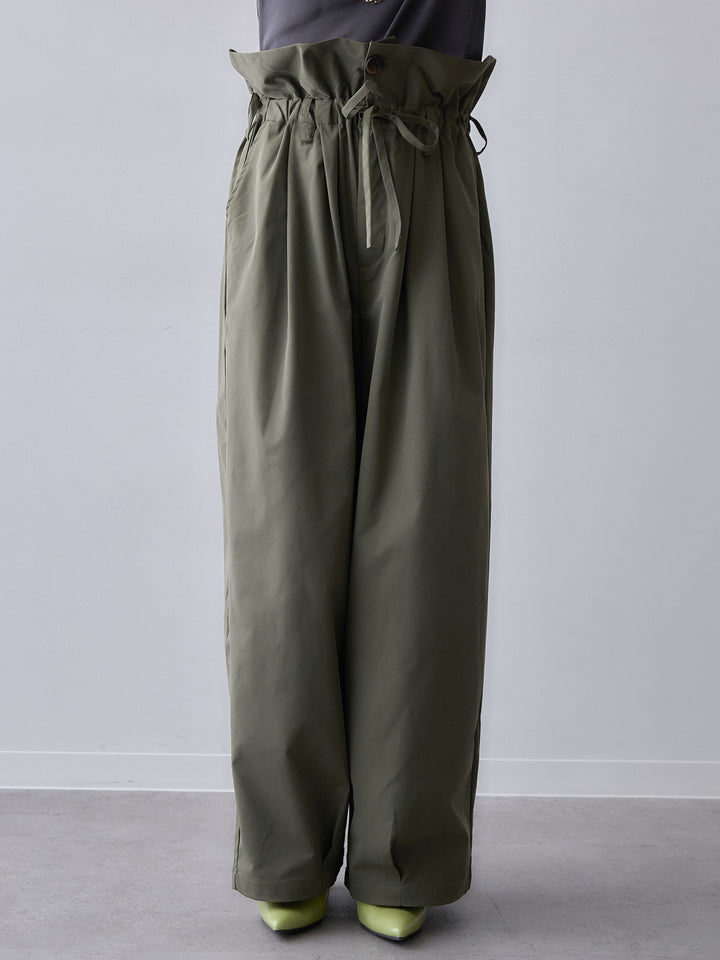 [予約]2WAYロールアップワイドパンツ/khaki