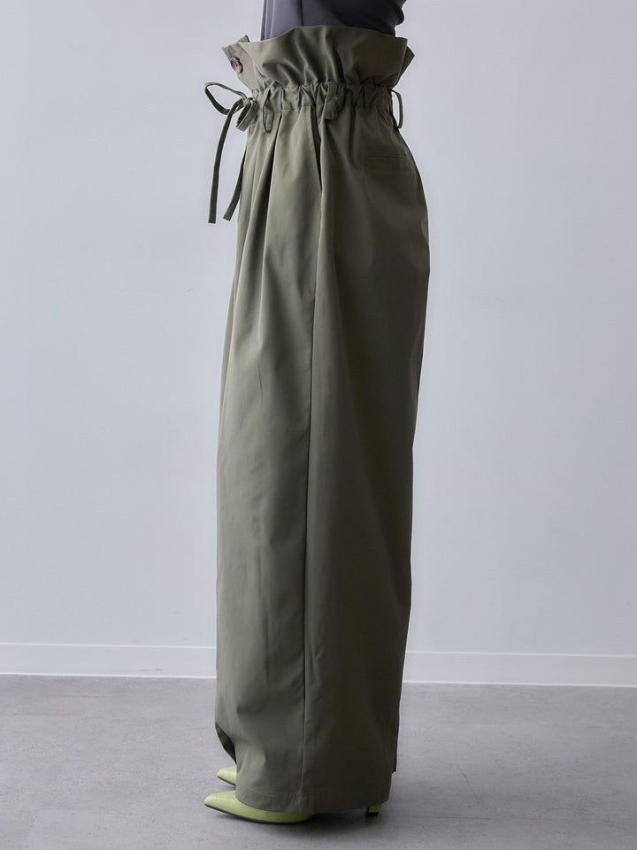 [予約]2WAYロールアップワイドパンツ/khaki