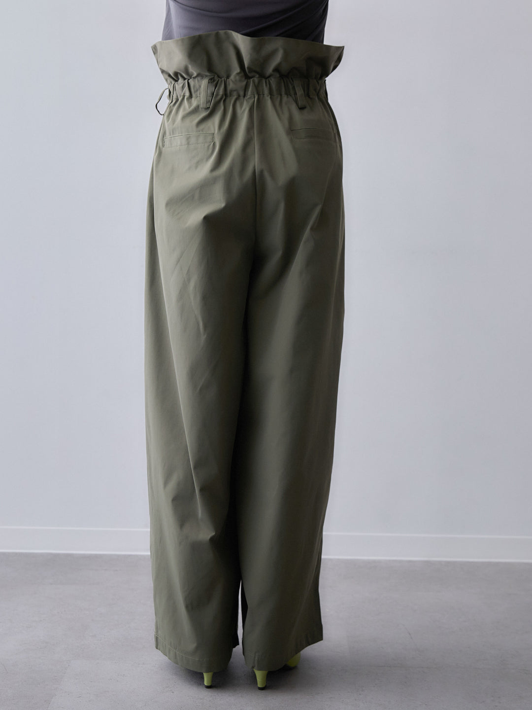 [予約]2WAYロールアップワイドパンツ/khaki