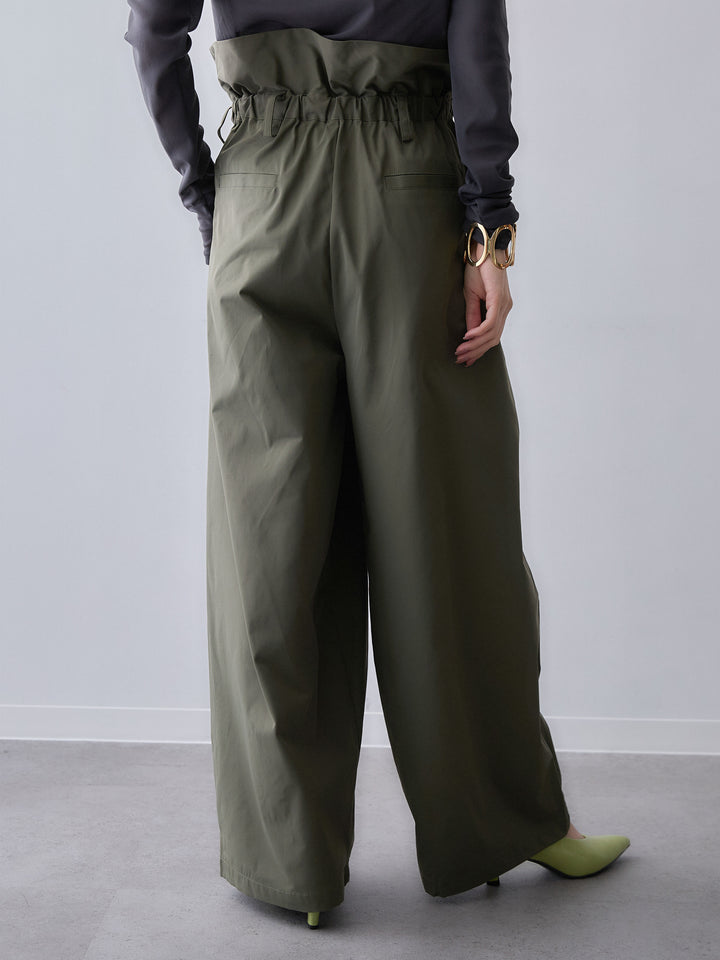 [予約]2WAYロールアップワイドパンツ/khaki