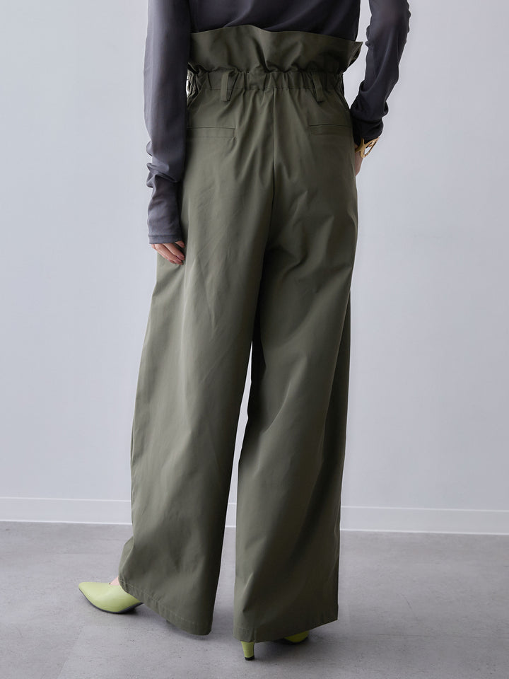 [予約]2WAYロールアップワイドパンツ/khaki