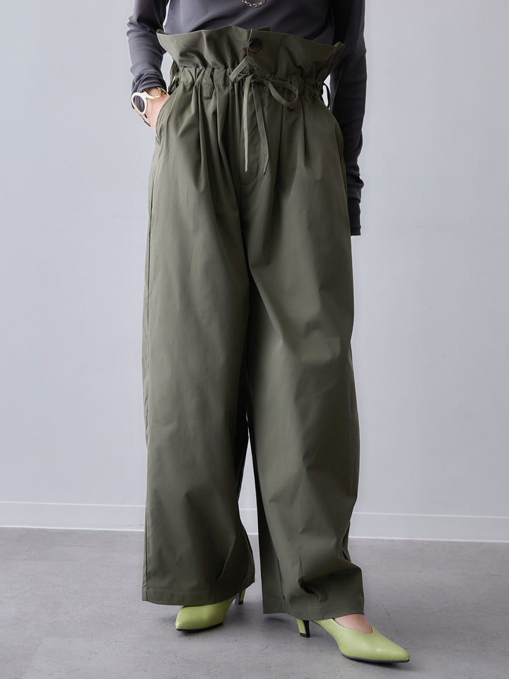 [予約]2WAYロールアップワイドパンツ/khaki