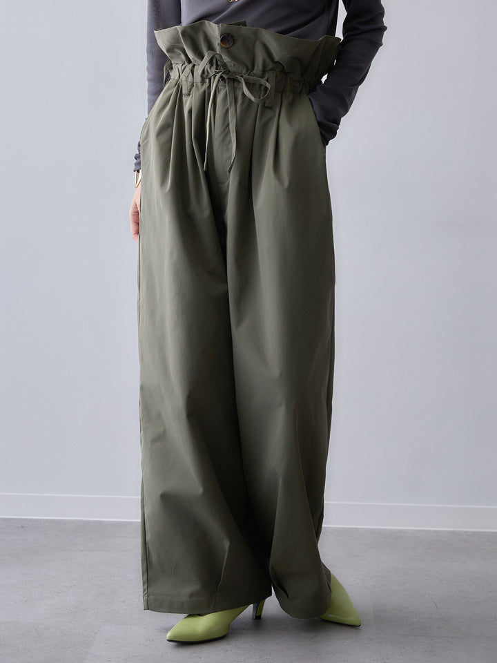 [予約]2WAYロールアップワイドパンツ/khaki