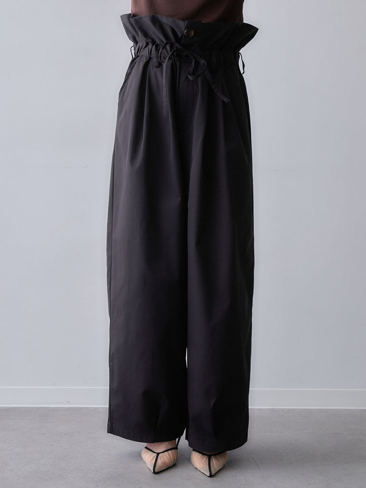 [予約]2WAYロールアップワイドパンツ/black