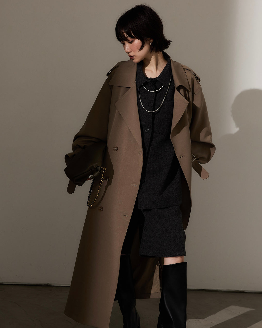 [予約]オーバートレンチコート/beige