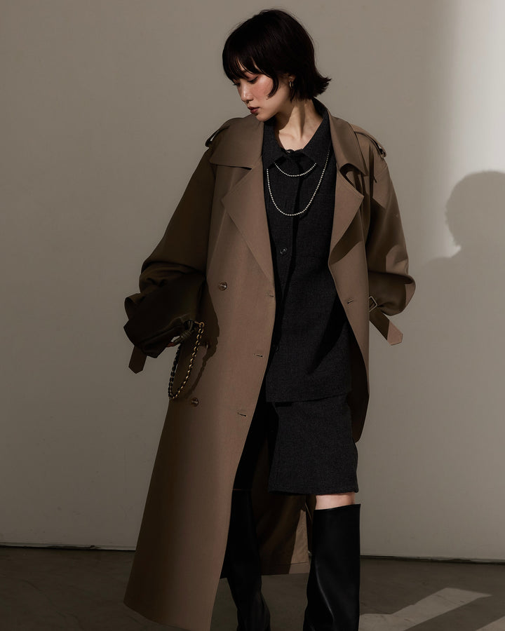 [予約]オーバートレンチコート/beige