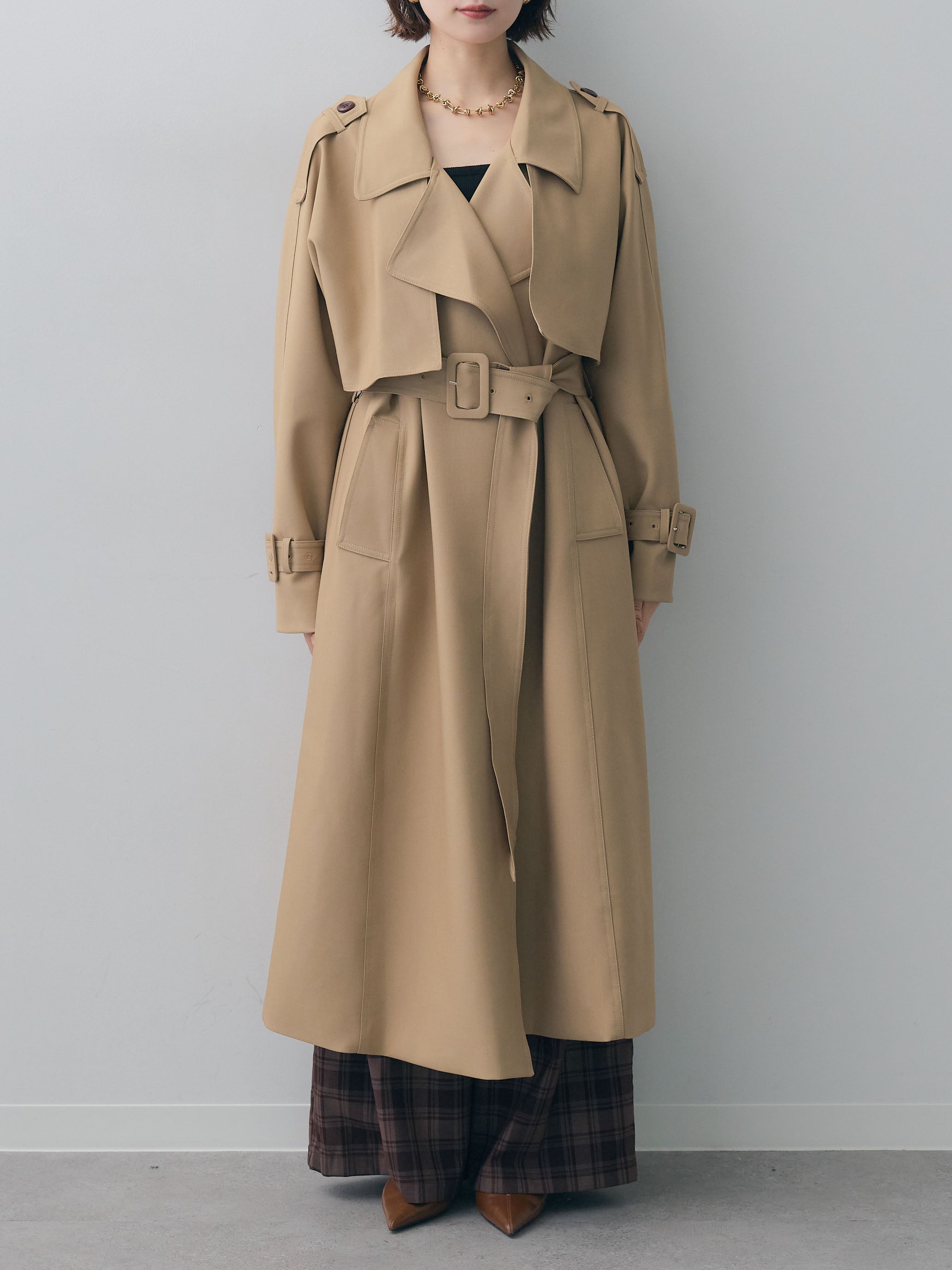 【新品未使用】COEL トレンチコート ベージュ ロング丈 ロングコート 予約]ロングトレンチコート/beige – Lumier