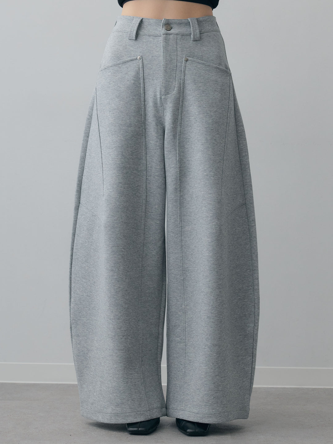 [予約]スウェットカーブパンツ/gray
