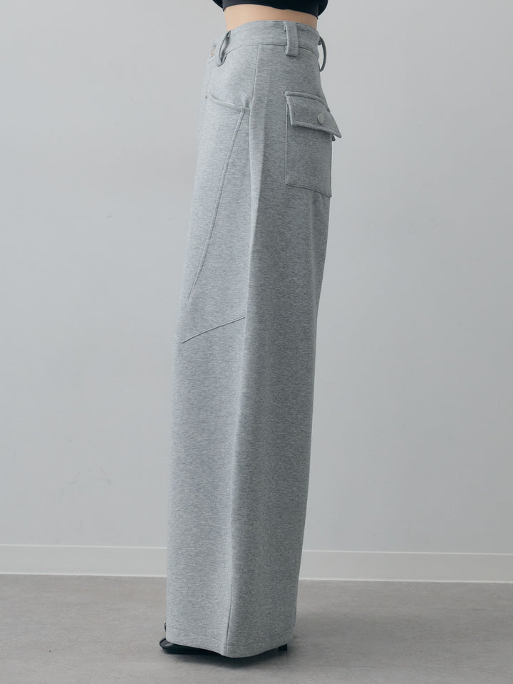 [予約]スウェットカーブパンツ/gray
