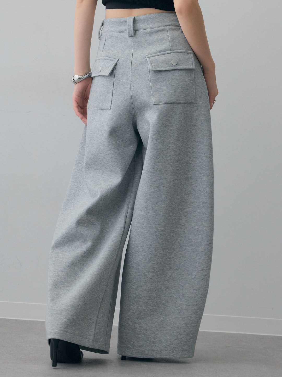 [予約]スウェットカーブパンツ/gray