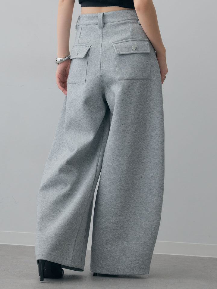 [予約]スウェットカーブパンツ/gray