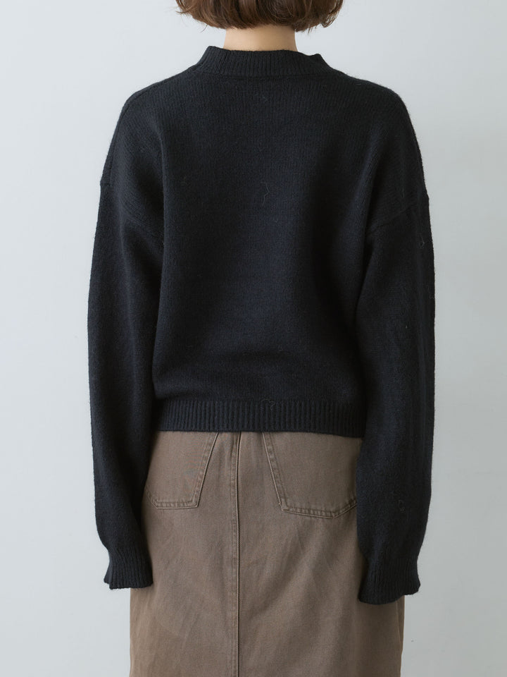 [予約]ナポレオンニットプルオーバー/black
