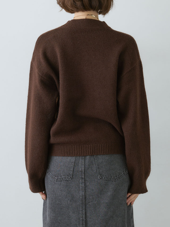 [予約]ナポレオンニットプルオーバー/brown