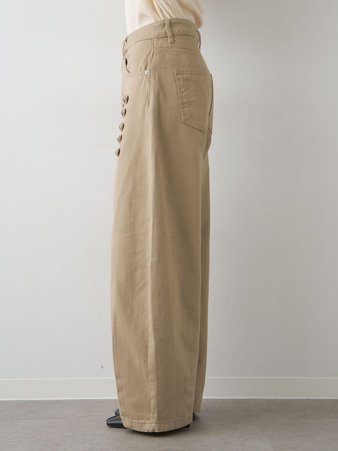 [予約]ナポレオンコットンカーブパンツ/beige