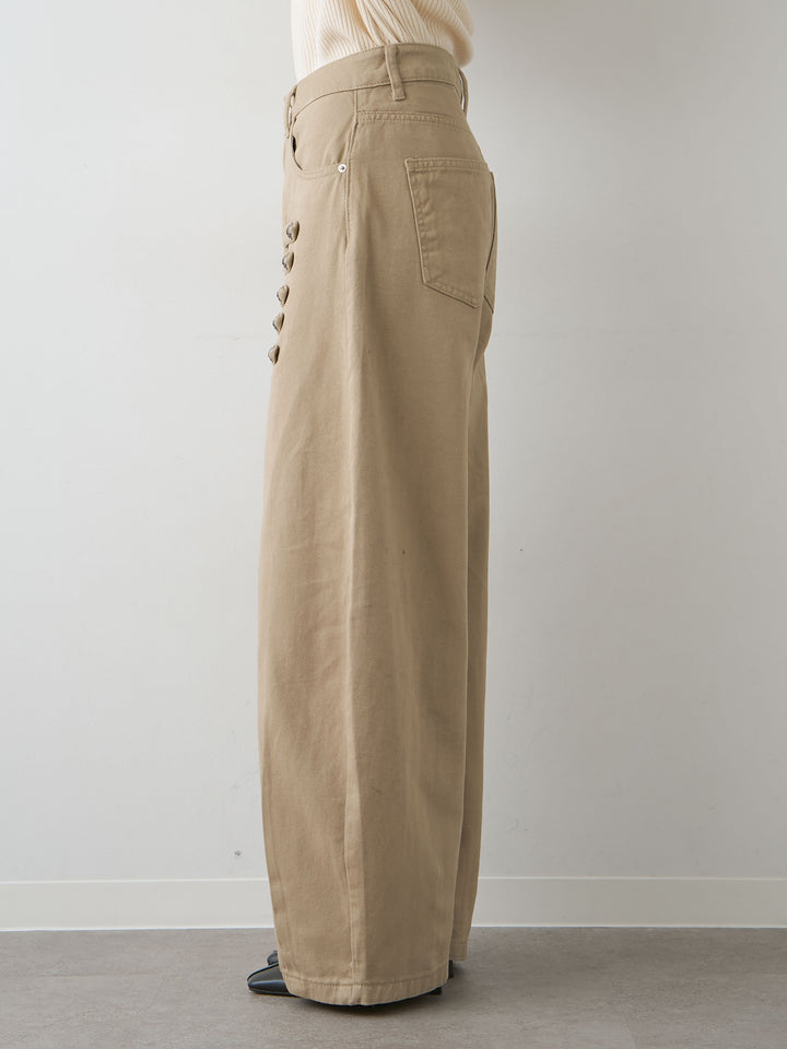 [予約]ナポレオンコットンカーブパンツ/beige