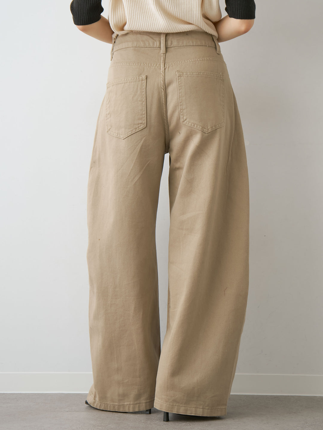 [予約]ナポレオンコットンカーブパンツ/beige