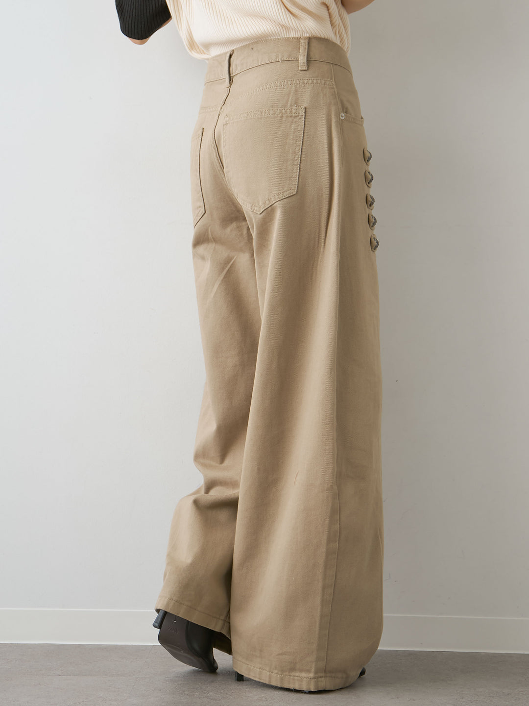 [予約]ナポレオンコットンカーブパンツ/beige