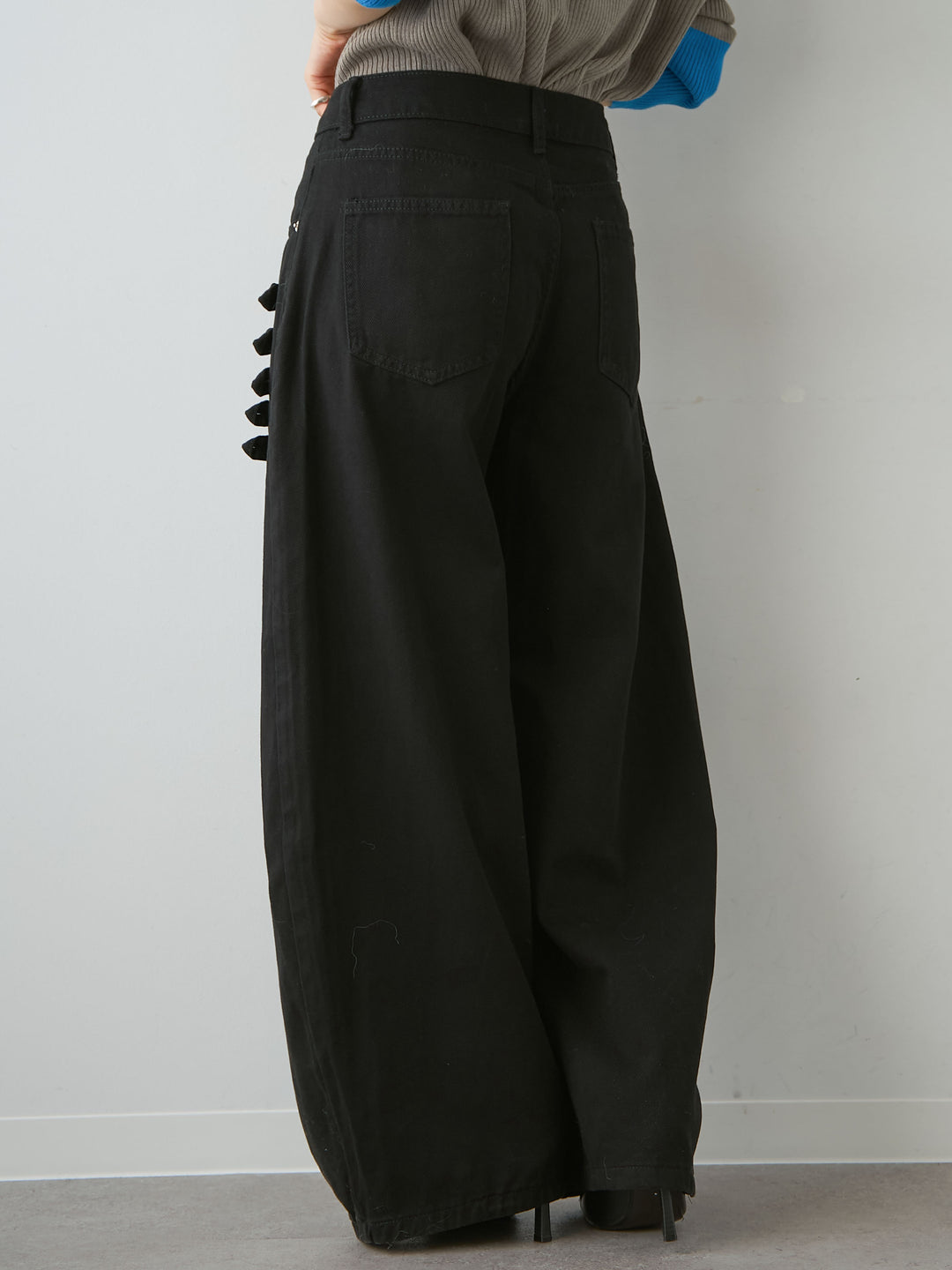 [予約]ナポレオンコットンカーブパンツ/black