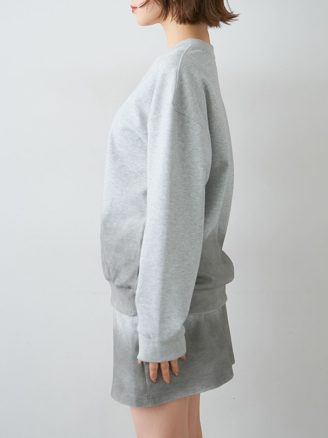 [予約]グラデーションスウェットプルオーバー/gray