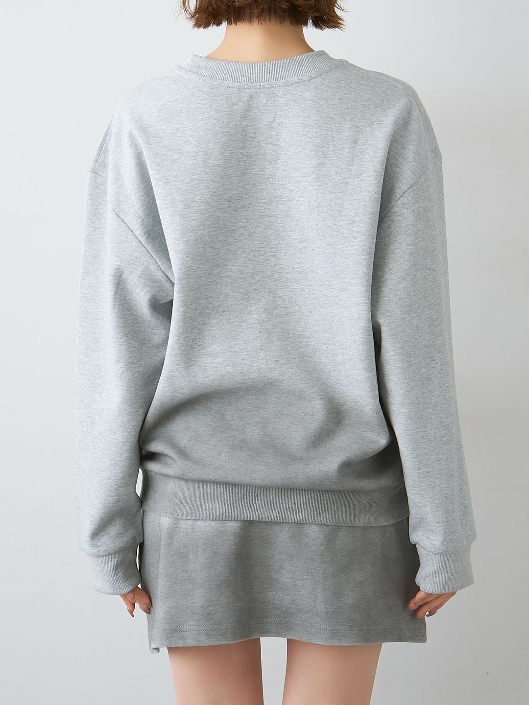 [予約]グラデーションスウェットプルオーバー/gray