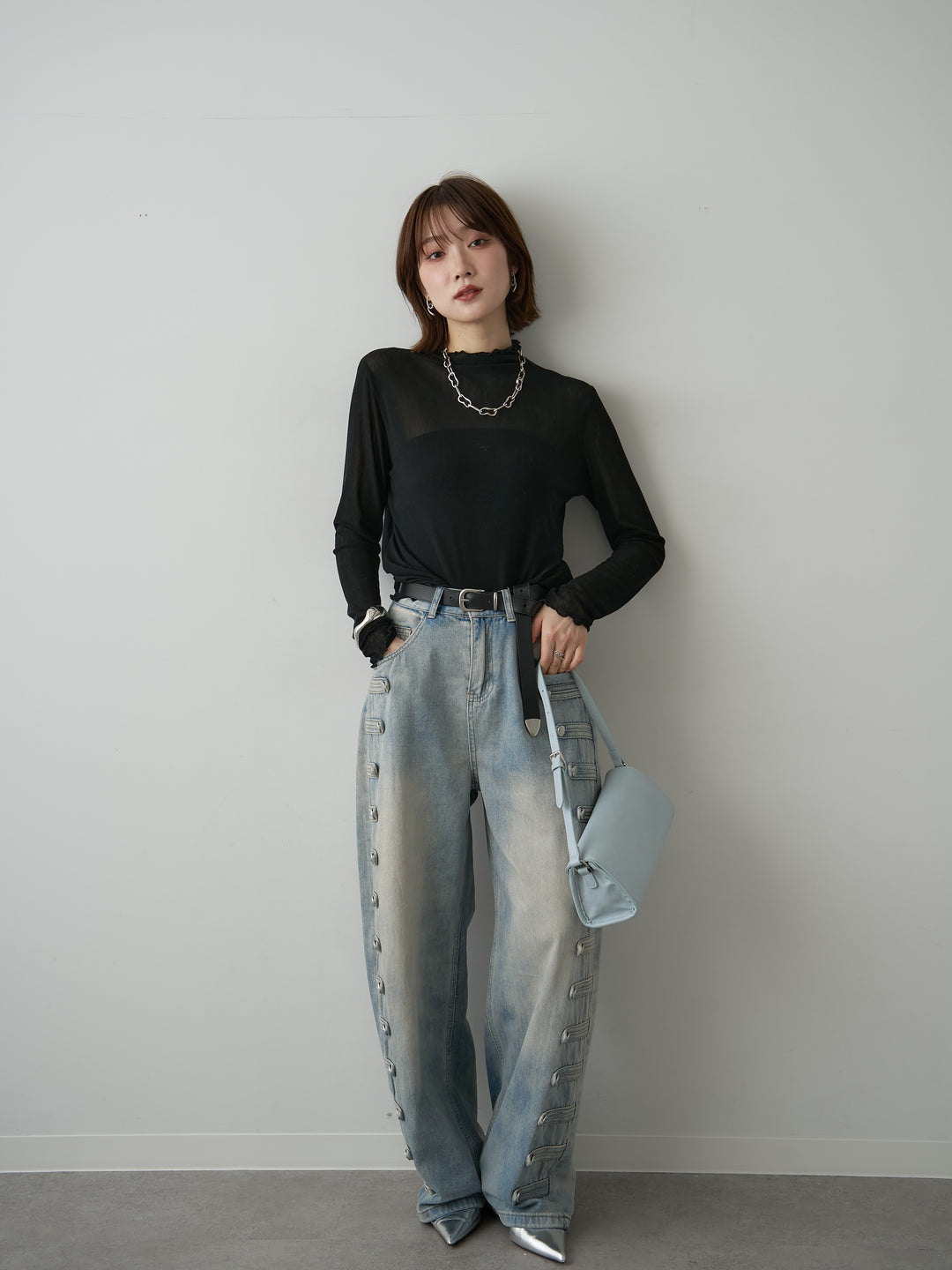 [予約]メロートリムシアートップス/navy