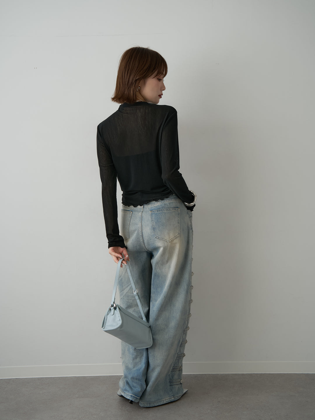 [予約]メロートリムシアートップス/navy