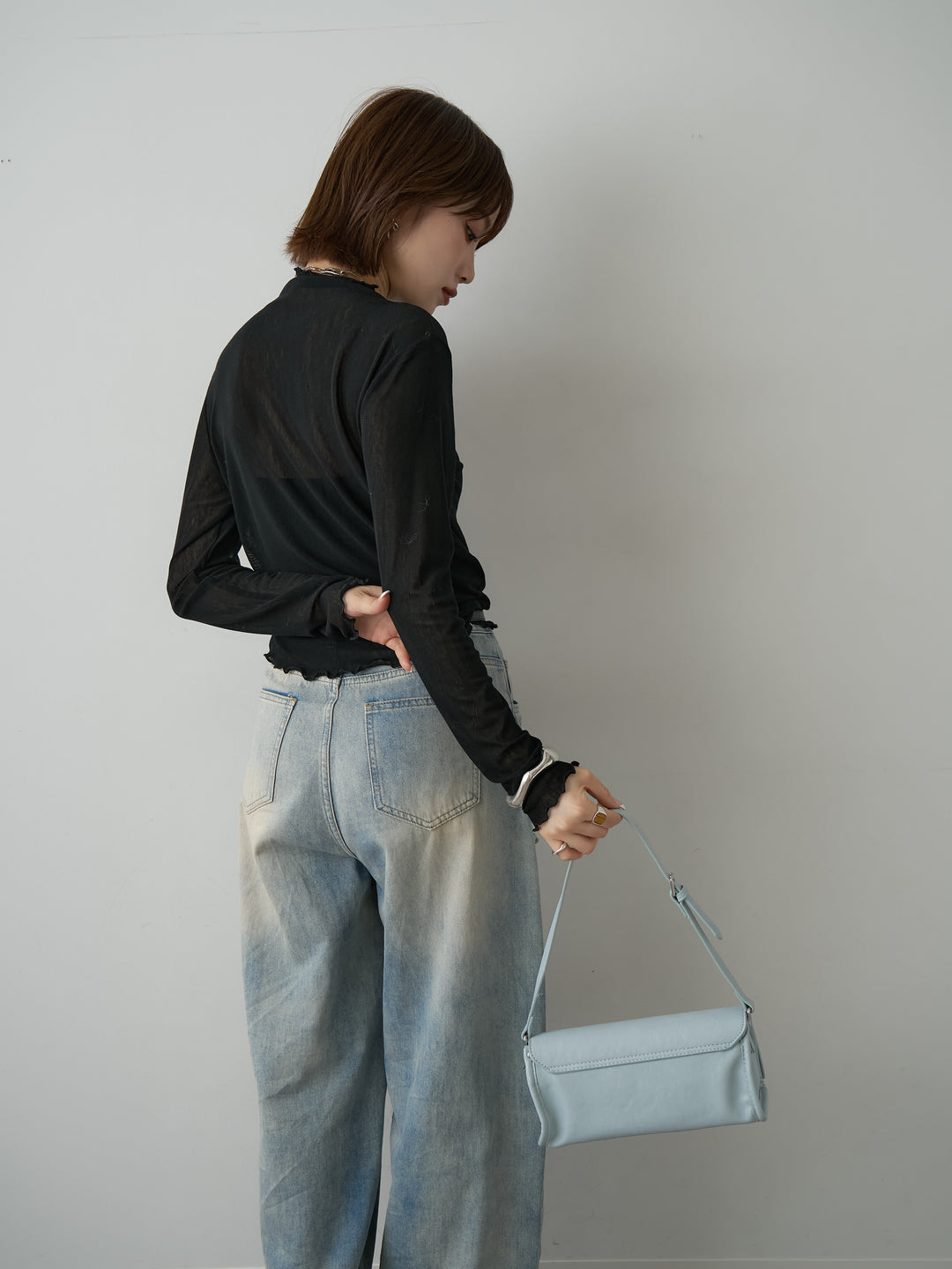 [予約]メロートリムシアートップス/navy