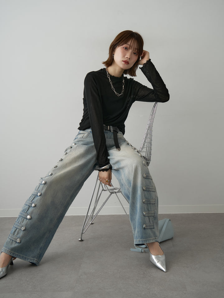 [予約]メロートリムシアートップス/navy