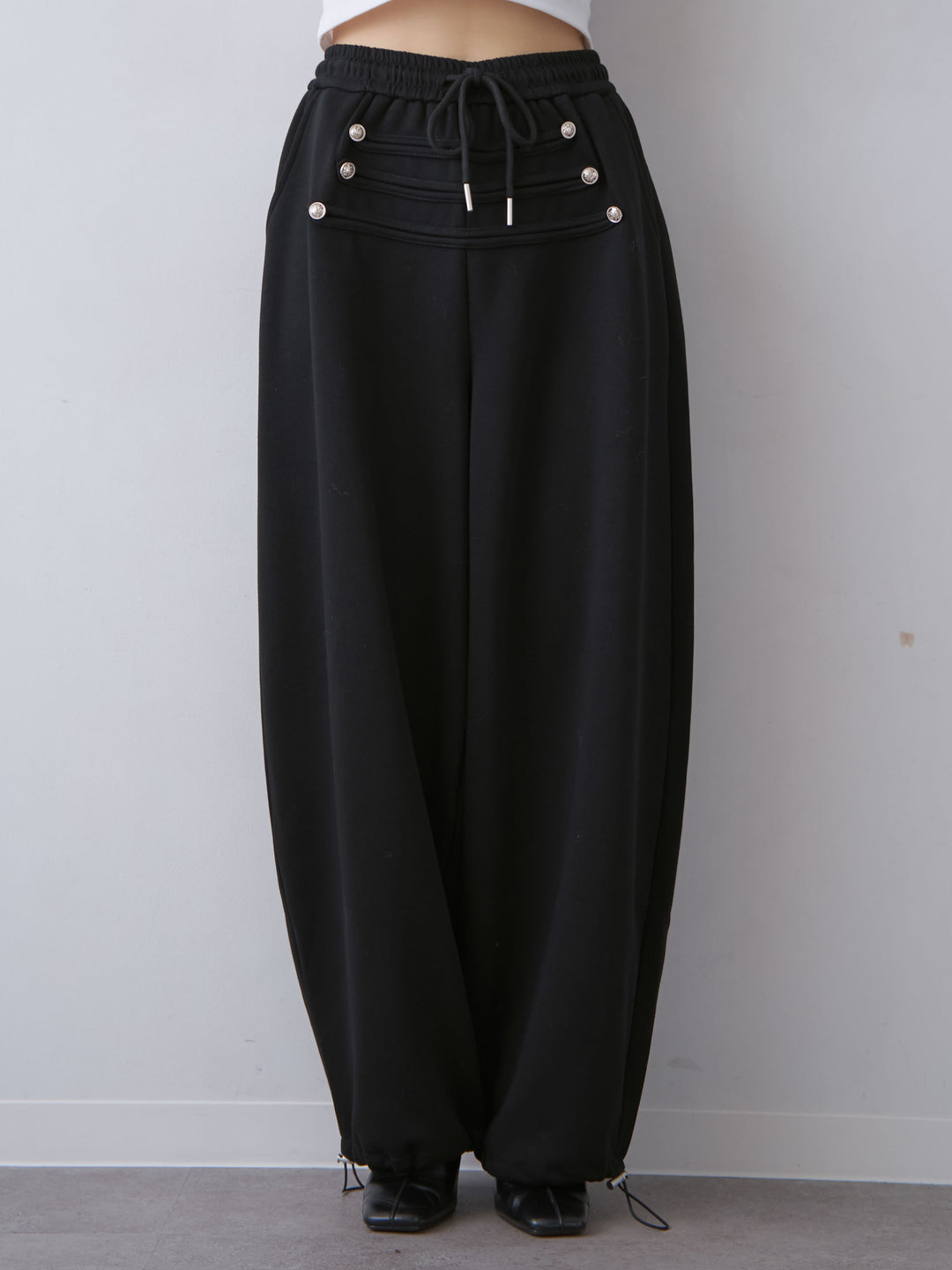 [予約]ナポレオンドロストスウェットパンツ/black