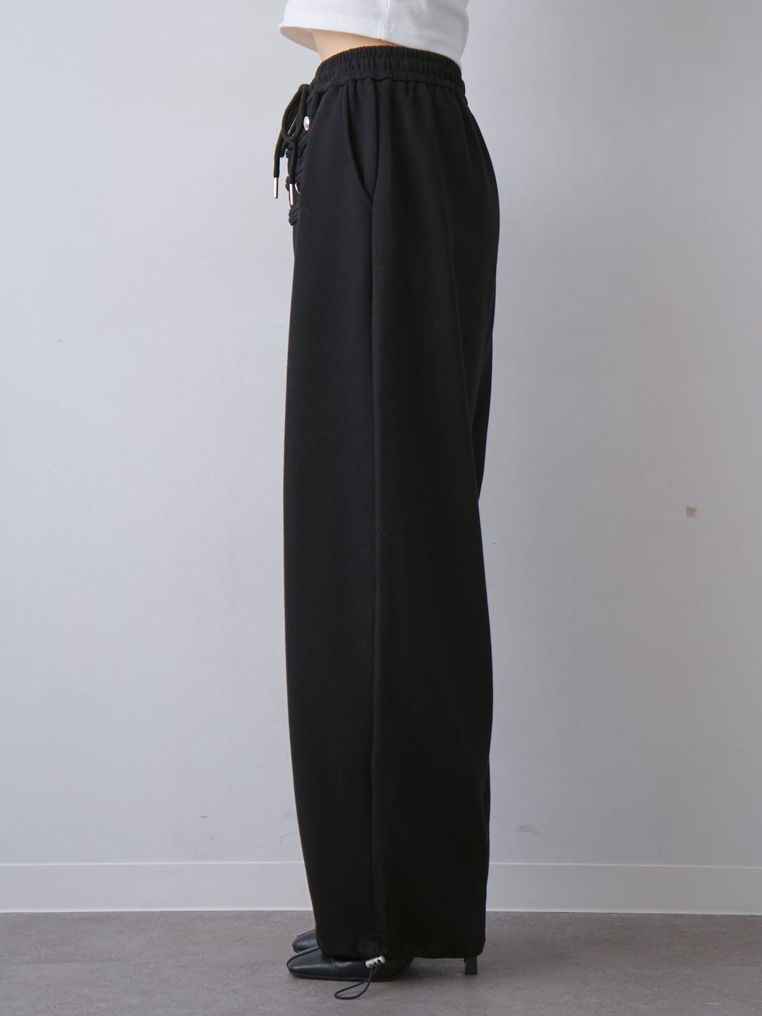 [予約]ナポレオンドロストスウェットパンツ/black