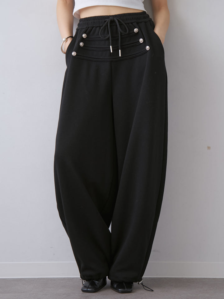 [予約]ナポレオンドロストスウェットパンツ/black