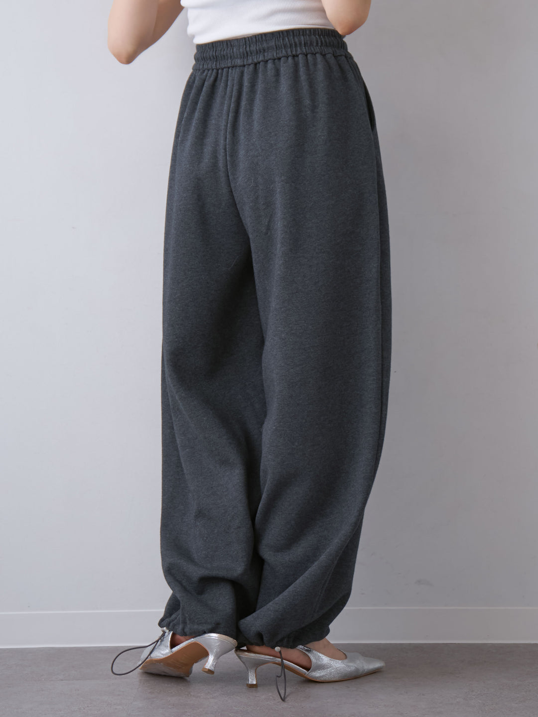 [予約]ナポレオンドロストスウェットパンツ/charcoal