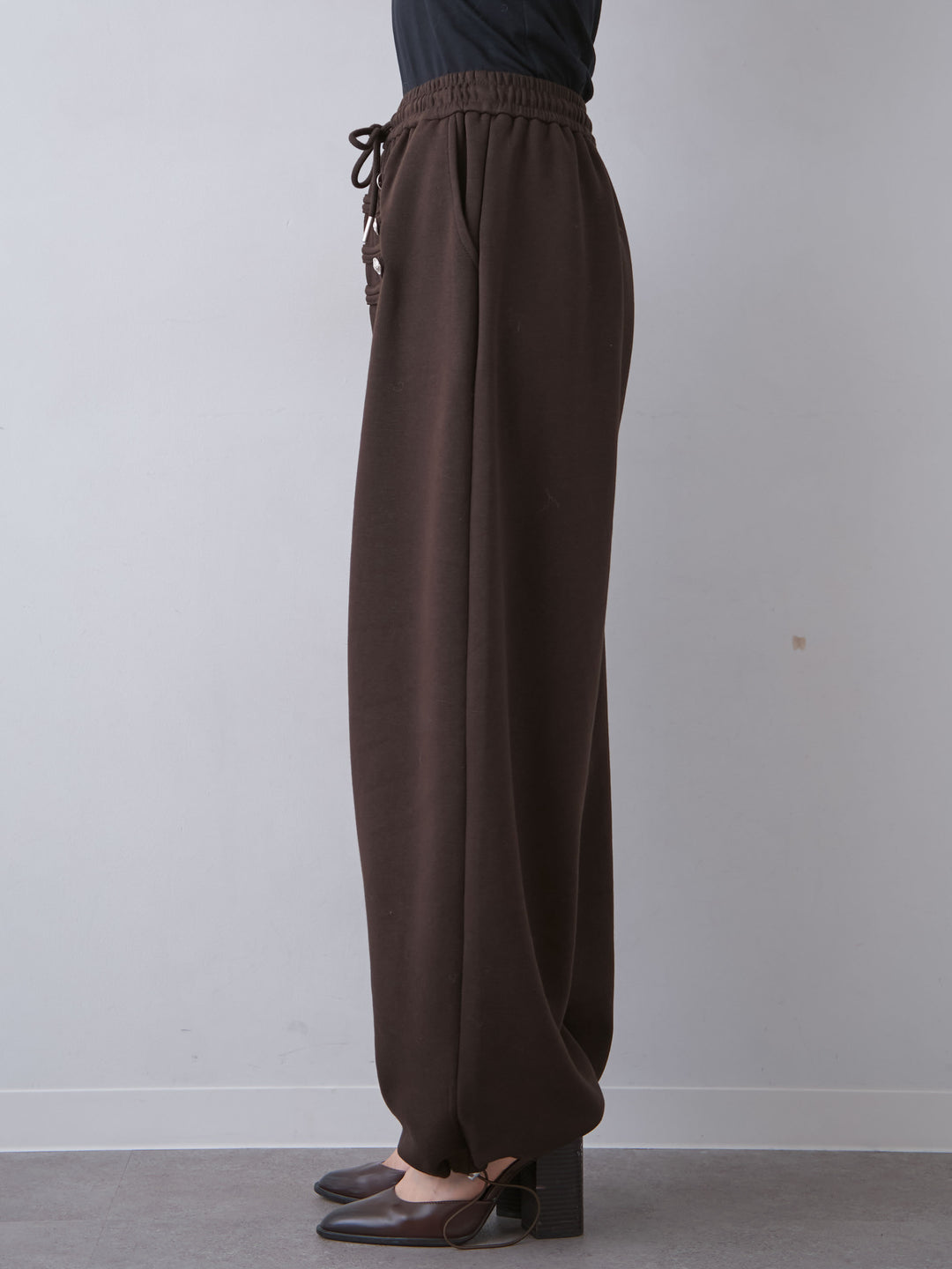 [予約]ナポレオンドロストスウェットパンツ/brown