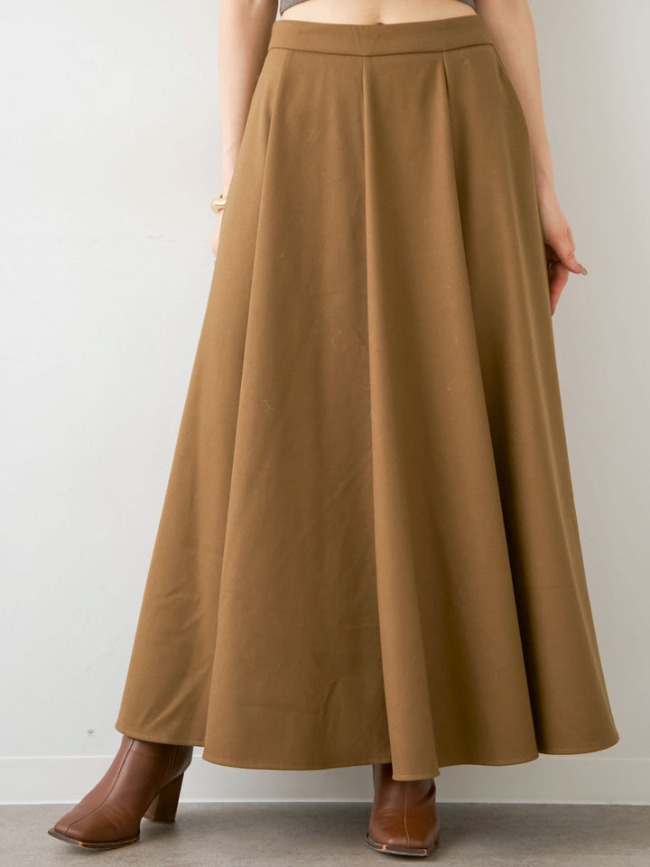 [予約]ドラマティックフレアスカート/beige