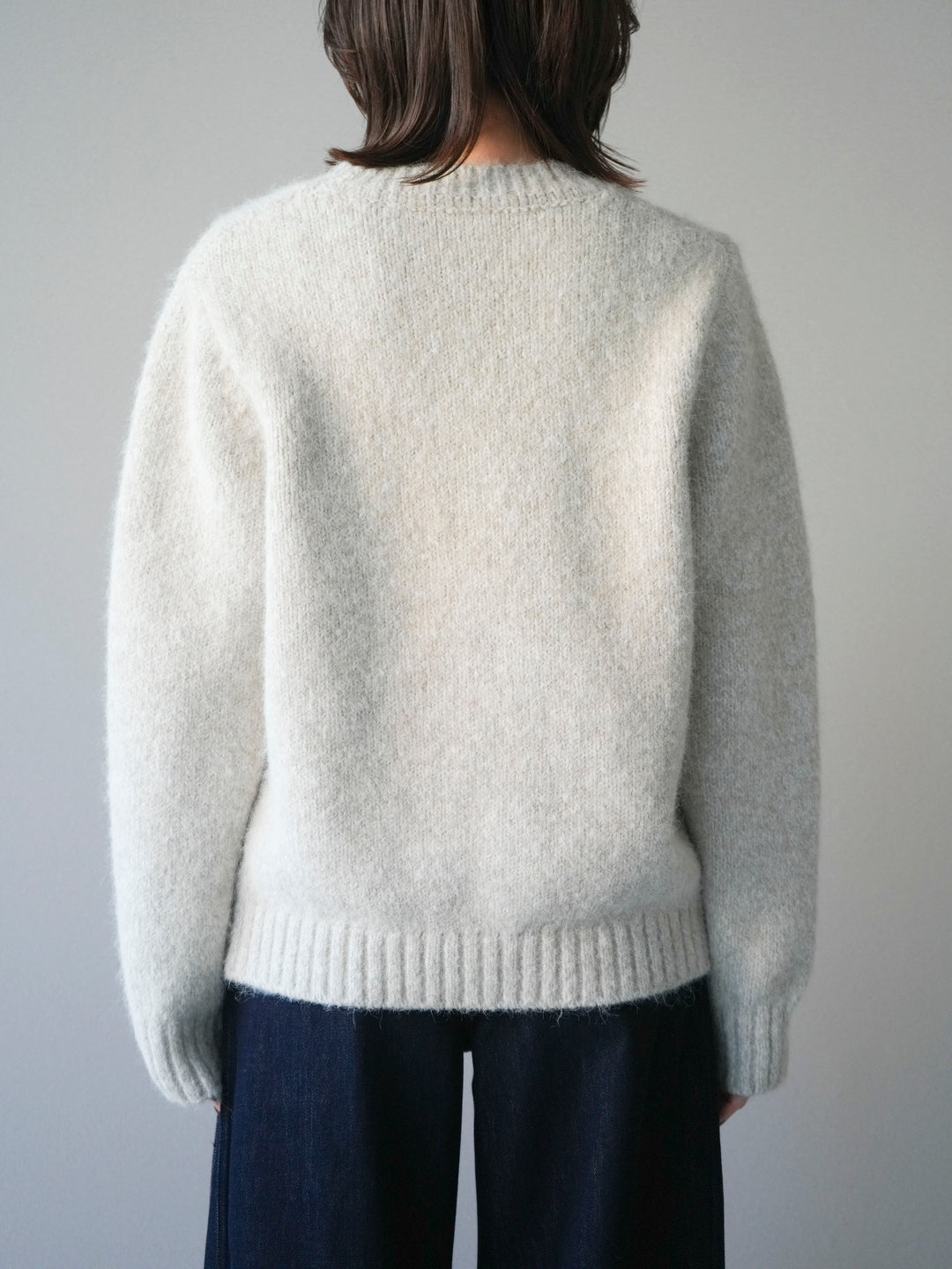 [予約]ネック付MIXニットアンサンブル/apricot