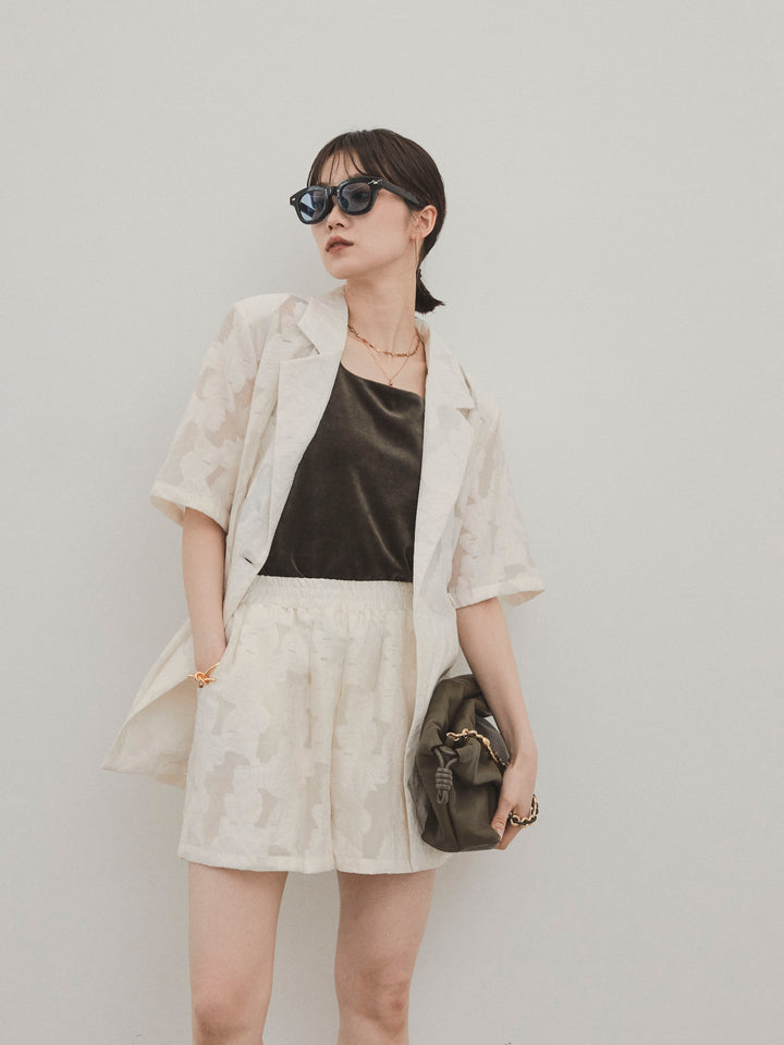 [SET]シアージャガードハーフジャケット＆ハーフパンツSET UP(2set)