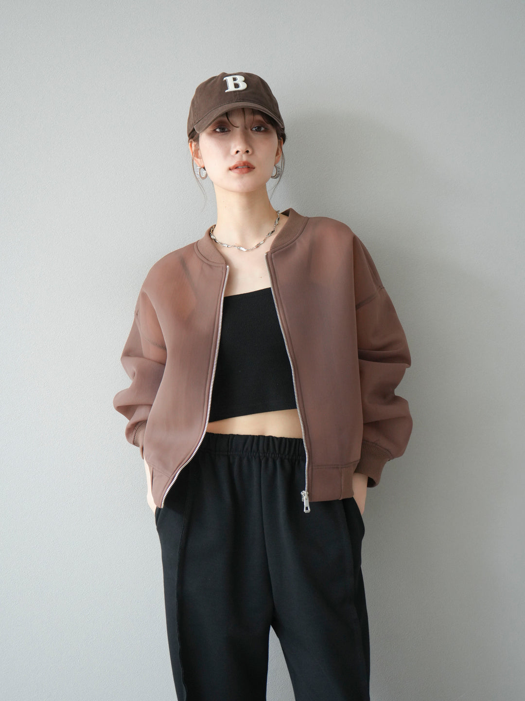 [予約]シアーダンボールボリュームスリーブMA-1/ブラウン