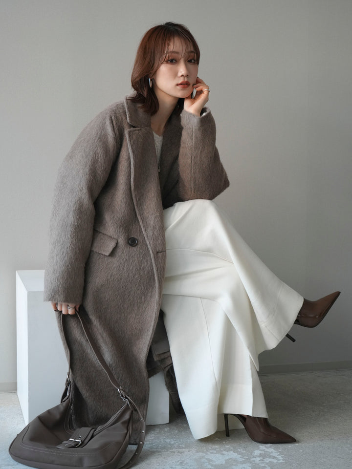 [予約]ソフトシャギーチェスターコート/beige