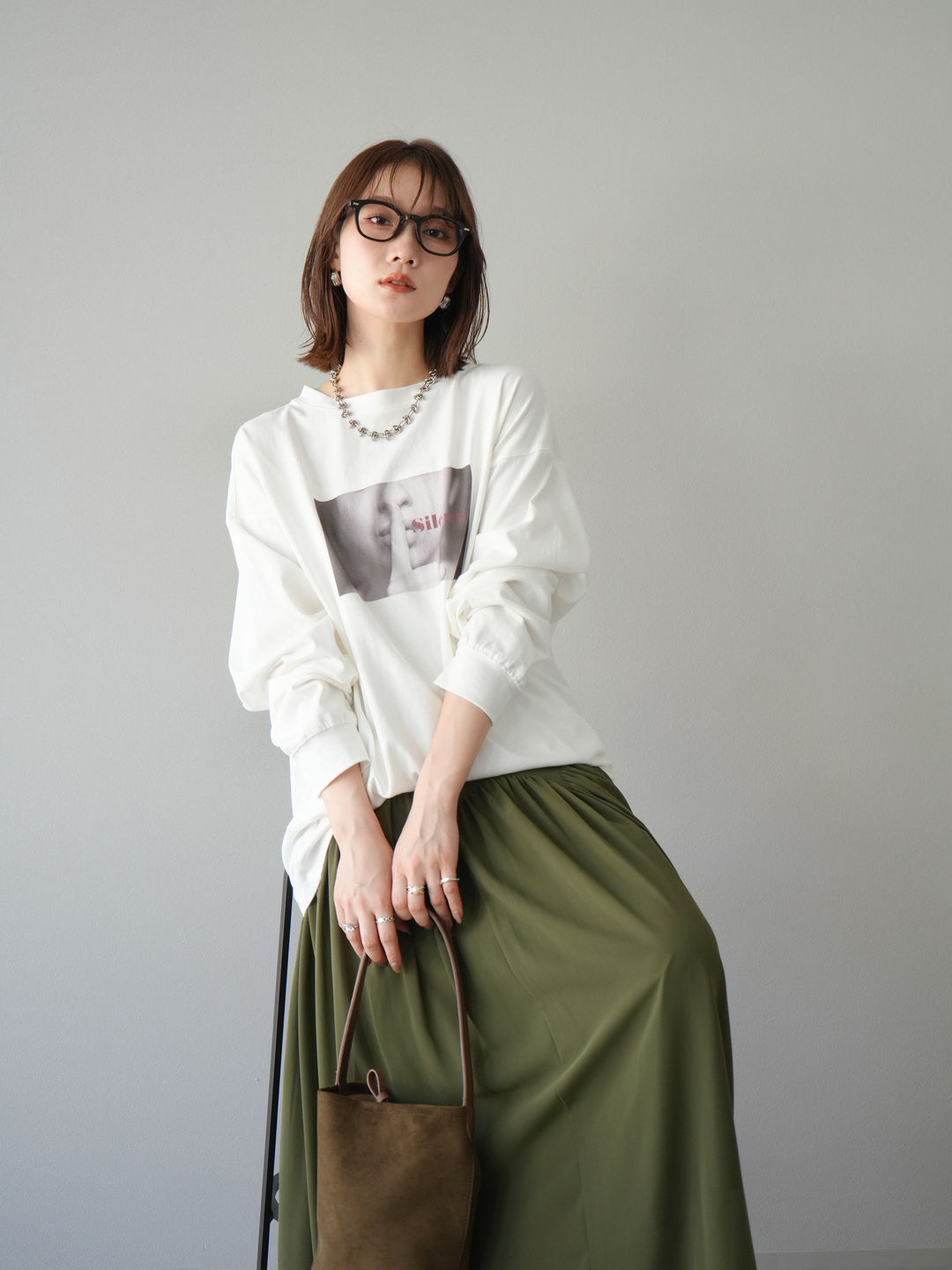 [予約]ウーマンプリントBIGロンT/オフ1