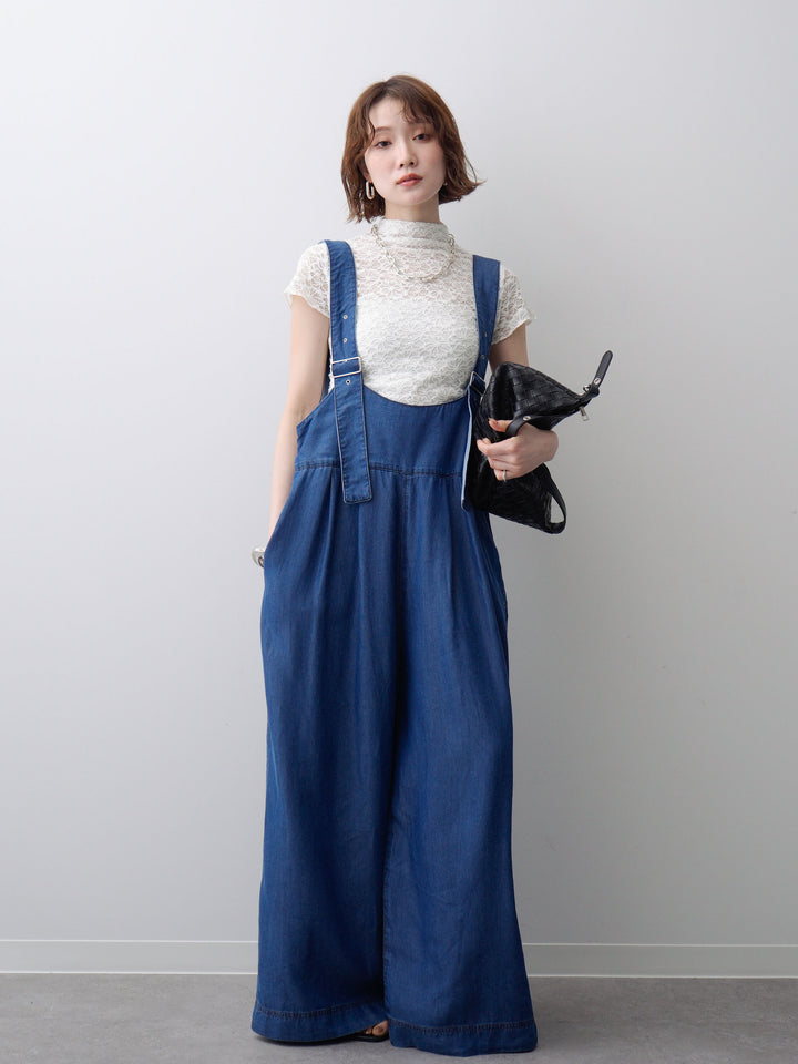 [予約]前後2WAYテンセルデニムオールインワン/blue