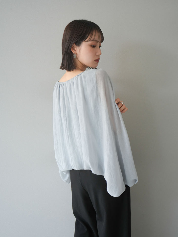 [予約]ラメシアーバルーントップス/ブルー