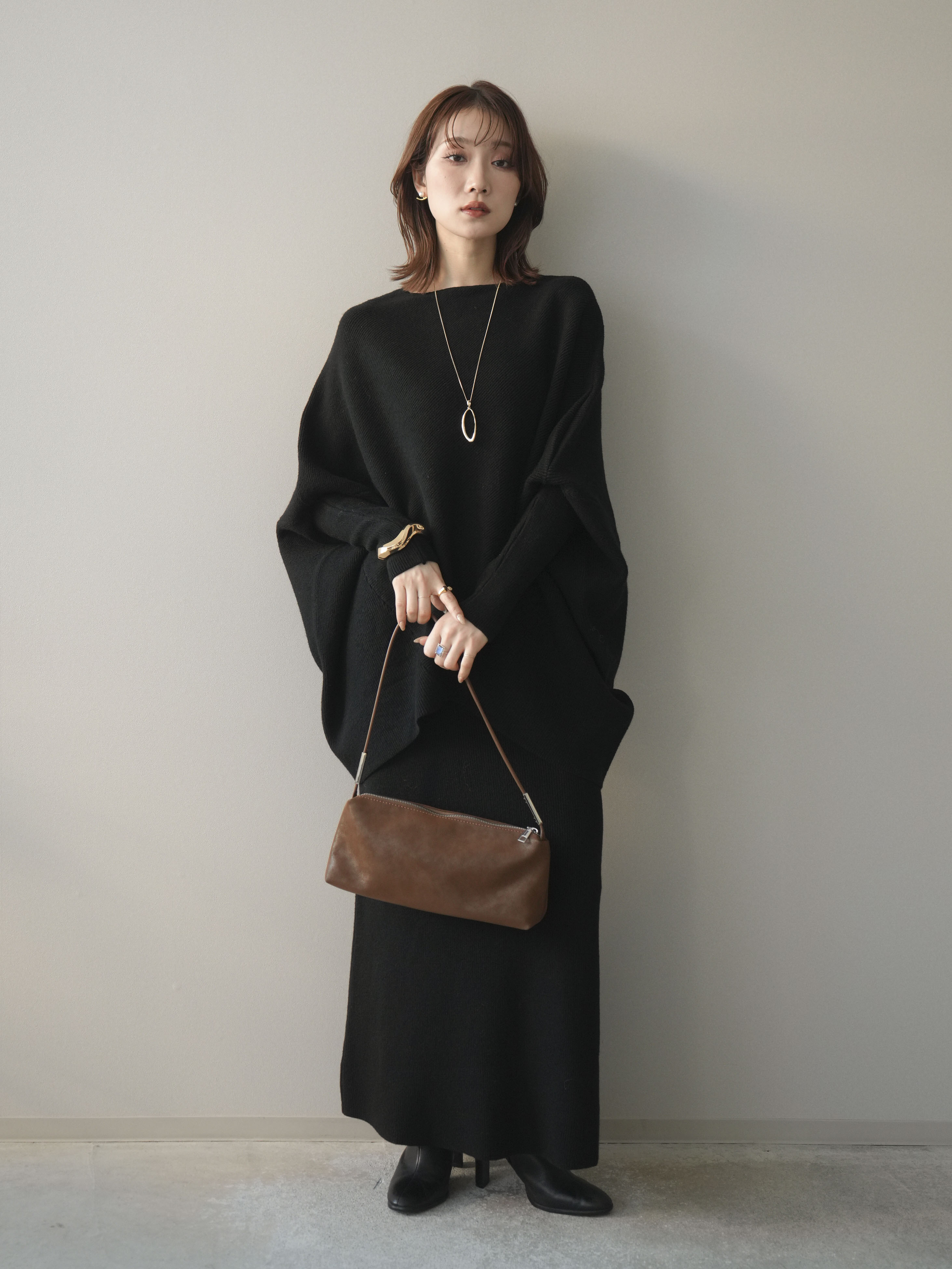 SET]ウール混ドルマンニット&スカートSET UP(2set) – Lumier