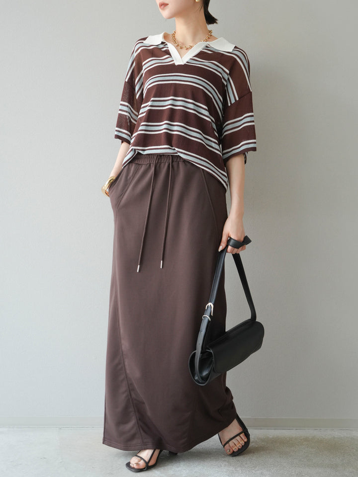 [SET] 毛衣長裙+毛衣長裙（2件套）