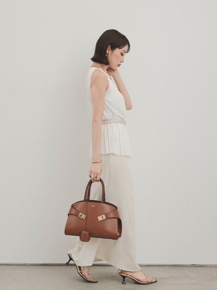 [予約]リラックスナロースカート/アイボリー