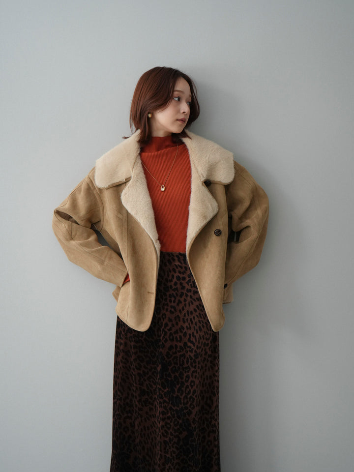 [SET]ムートンショートジャケット+ムートンショートジャケット(2set)
