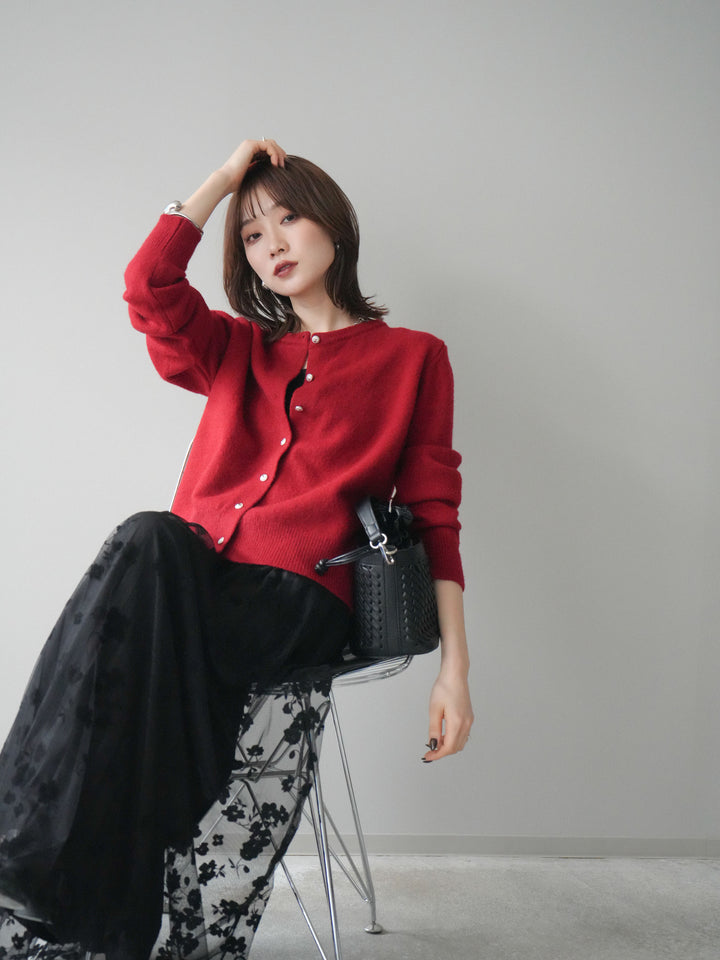 [SET]アンティークボタンニットカーディガン+アンティークボタンニットカーディガン(2set)