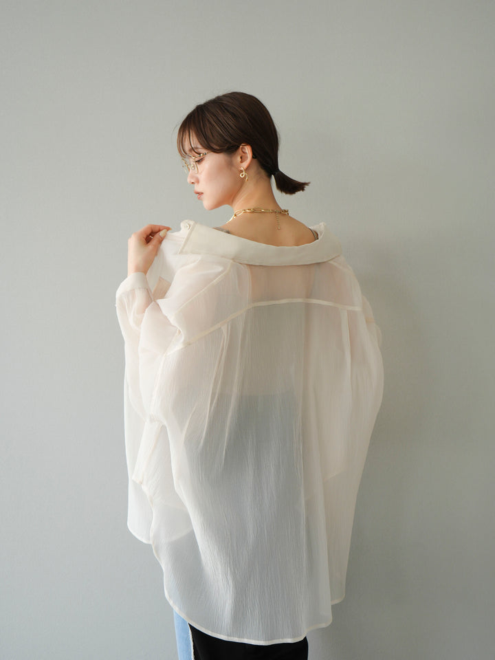 [予約]BIGポケットオーバーシアーシャツ/ホワイト