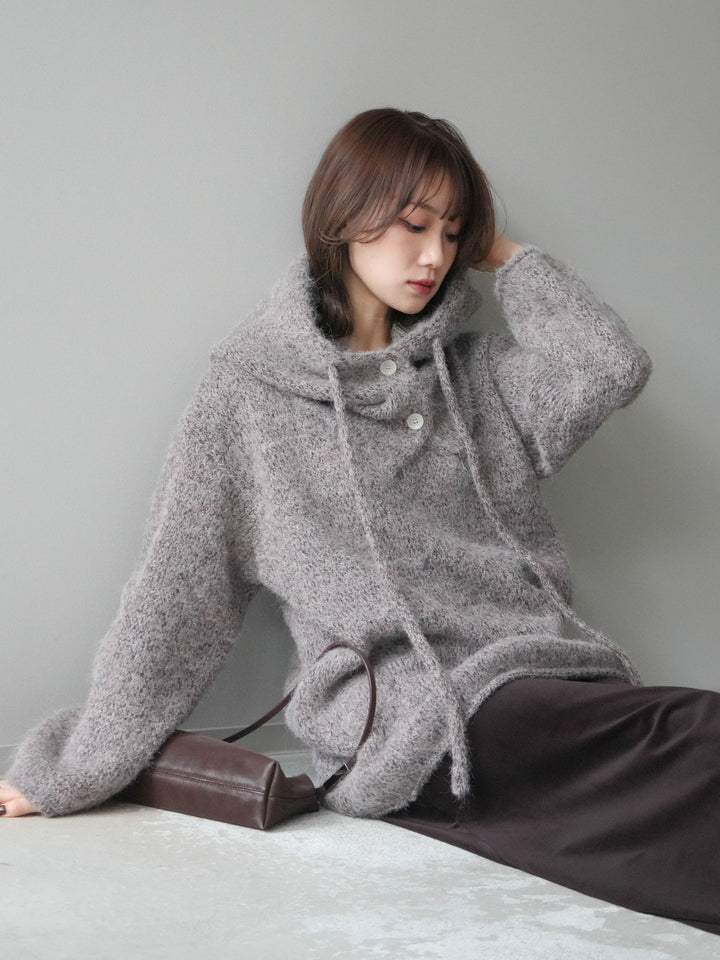 [SET]バラクラバSETニットプルオーバー+ベルベットナロースカート(2set)