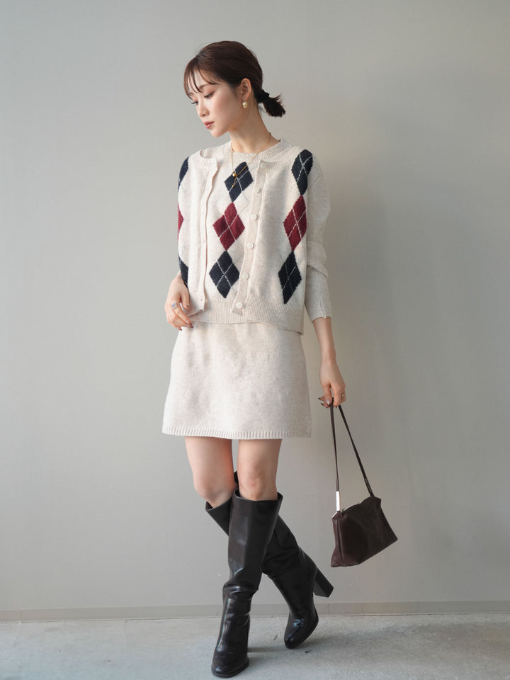 [SET]アーガイル柄3ピースSET UP(2set)